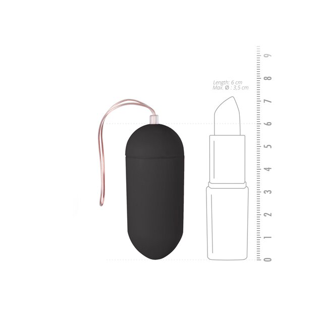 EasyToys Vibration Egg Vibro-Ei Schwarz 8,0 cm ⌀ 3,5 cm