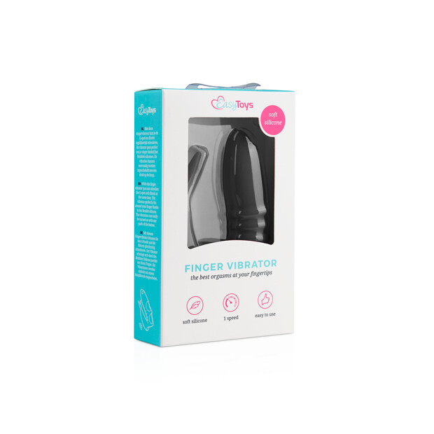 EasyToys Finger Vibrator Auflegevibrator Schwarz