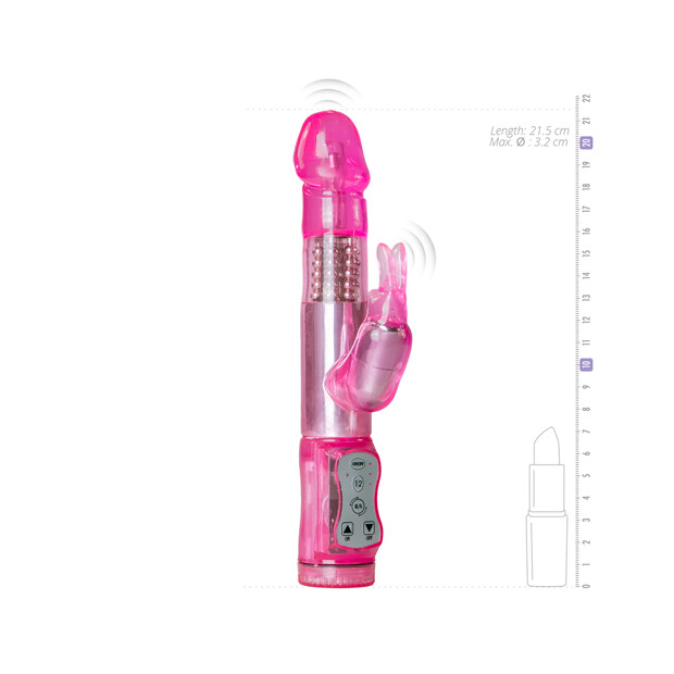 EasyToys Pink Rabbit Vibrator Pink 21,5 cm
