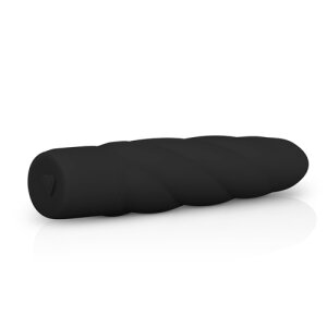 EasyToys Black Silicone Vibrator Schwarz 19,3 cm