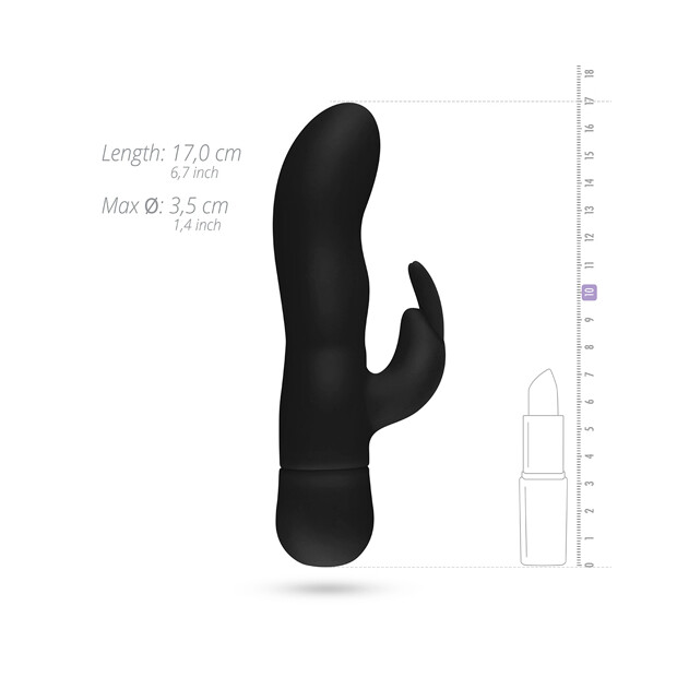 EasyToys Mad Rabbit Vibrator Schwarz 17 cm