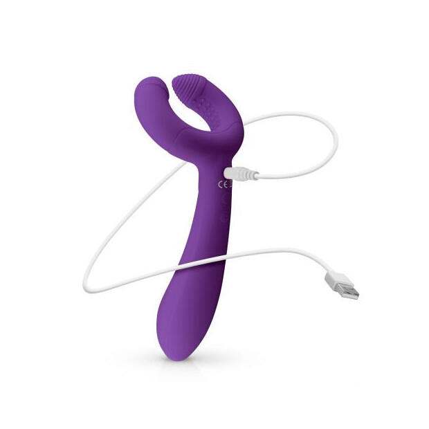 EasyToys Couples Vibrator Paarvibrator Lila 19,0 cm ⌀ 3,5 cm
