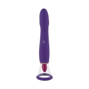 EasyToys Pleasure Pump With G-Spot Vibrator Lila 26 cm ⌀...