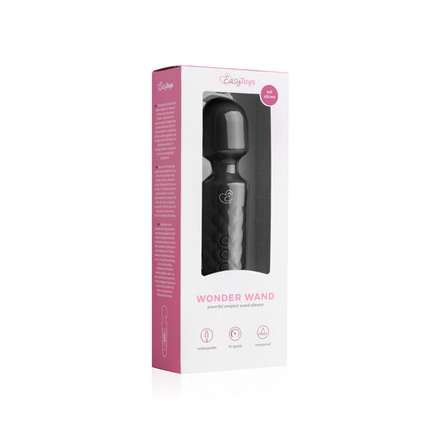 EasyToys Mini Wand Vibrator Black