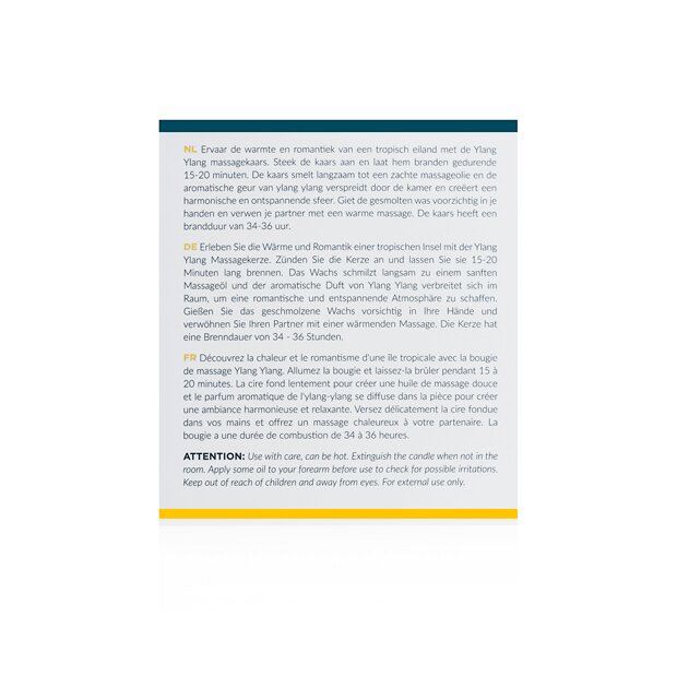 Exotiq Massage Candle Ylang Ylang 200g