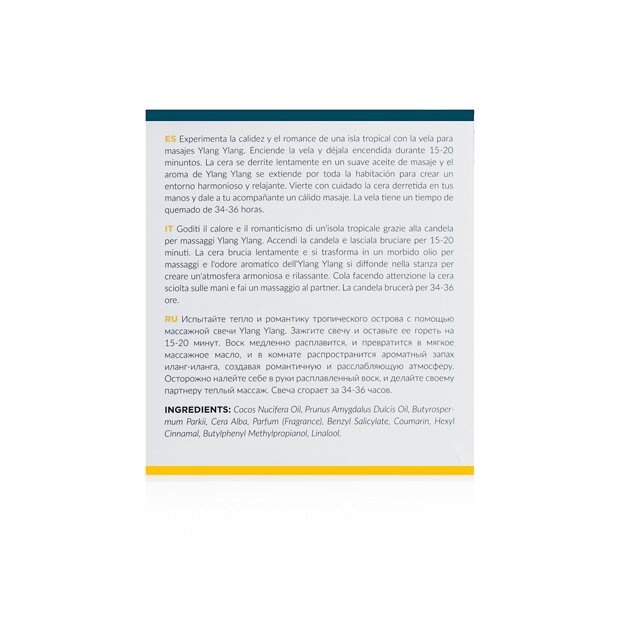 Exotiq Massage Candle Ylang Ylang 200g