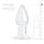 Clear Glass Buttplug 4 cm