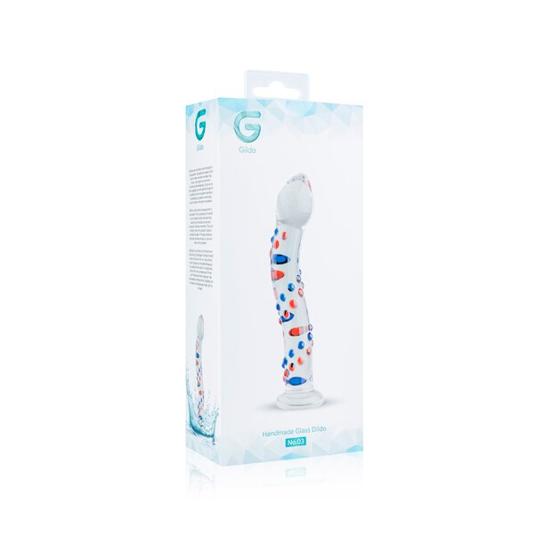 Gildo Glass Dildo Glasdildo Transparent 18,5 cm ø 3,5 cm