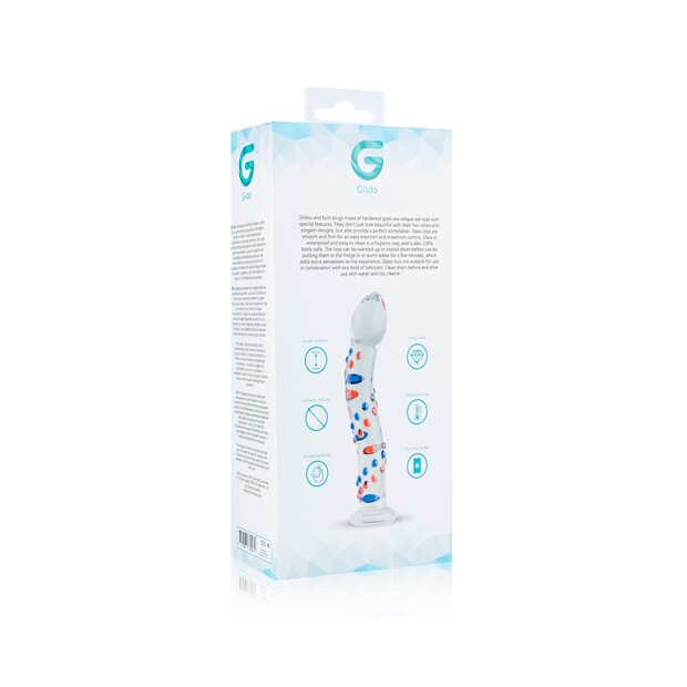 Gildo Glass Dildo Glasdildo Transparent 18,5 cm ø 3,5 cm