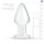 Gildo No. 25 Glass Buttplug Medium Analplug Transparent ⌀ 4,6 cm