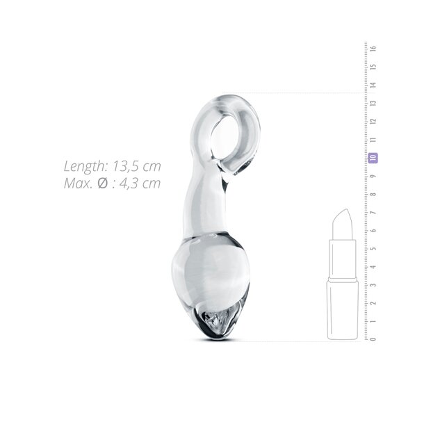 Gildo Glass Prostate Plug Prostatamassager Transparent ⌀ 4,3 cm