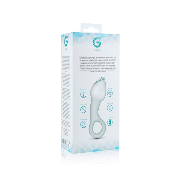 Gildo Glass Prostate Plug Prostatamassager Transparent ⌀ 4,3 cm
