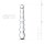 Gildo Glass Dildo Glasdildo Transparent 20 cm ⌀ 3,3 cm