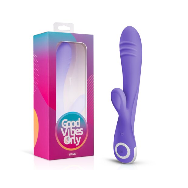 Good Vibes Only Fane Rabbit Vibrator Lila 22 cm