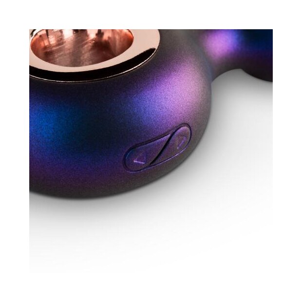 Hueman Deep Space Vibrating Anal Plug Lila ⌀ 3,5 cm