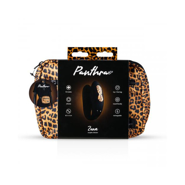 Panthra Zuna Paarvibrator Schwarz 7 cm ⌀ 3,2 cm