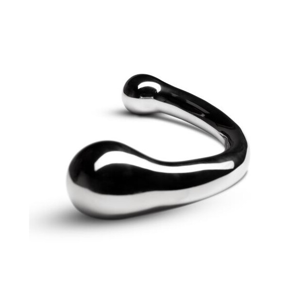 Sinner Gear The Curvey G-Spot Metalldildo Schwarz 26,5 cm