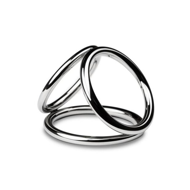 Sinner Triad Chamber Metal Cock and Ball Ring Large