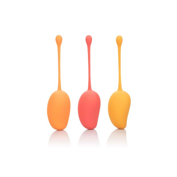 CalExotics Kegel Training Set Mango Liebeskegel Mehrfarbig ⌀ 3,25 cm 3 Teilig