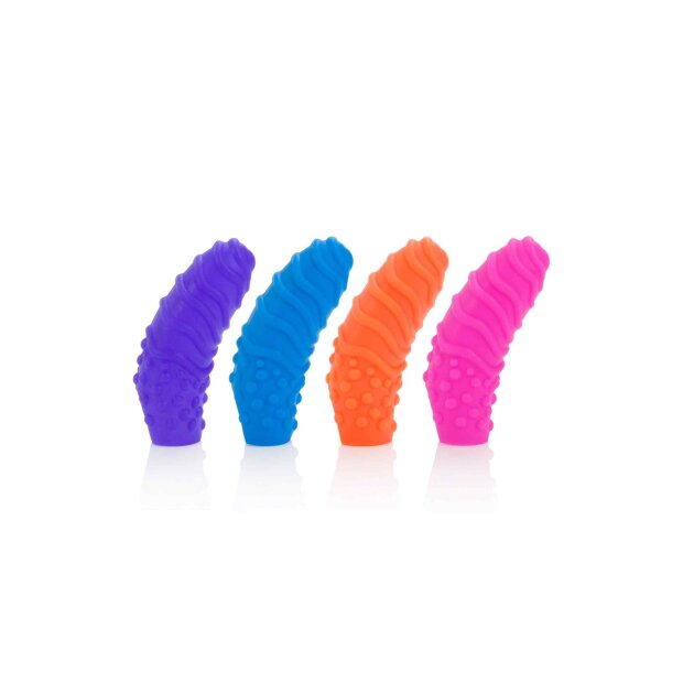 CalExotics Silicone Finger Swirls Fingerhüllen Mehrfarbig