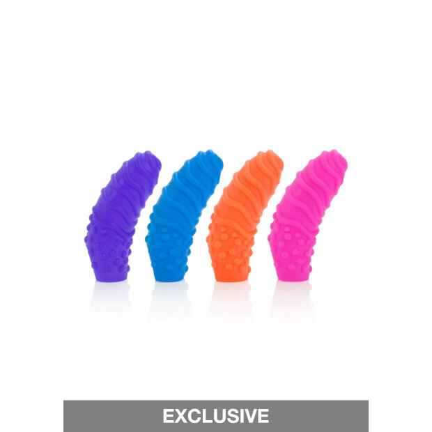 CalExotics Silicone Finger Swirls Fingerhüllen Mehrfarbig