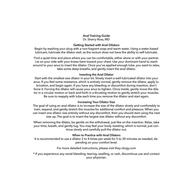 Wearable Anal Training Set 5pc