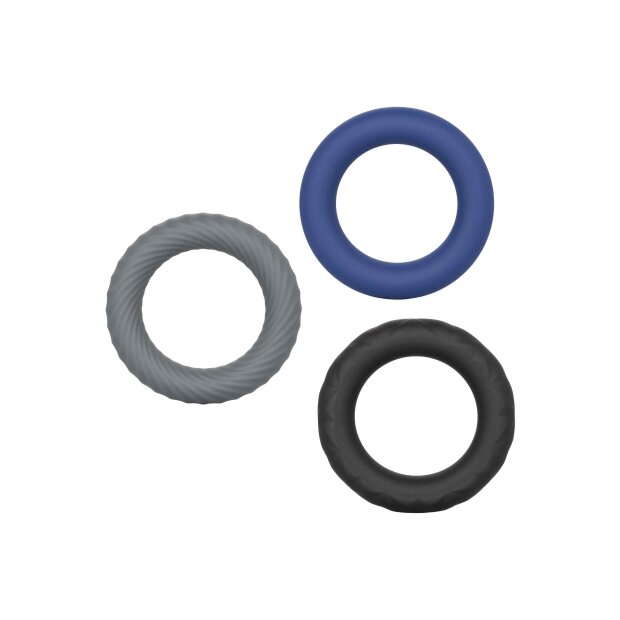 CalExotics Link Up Ultra-Soft Extreme Set Penisringe Mehrfarbig 3 Teilig