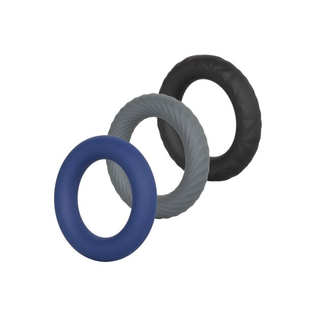 CalExotics Link Up Ultra-Soft Extreme Set Penisringe Mehrfarbig 3 Teilig