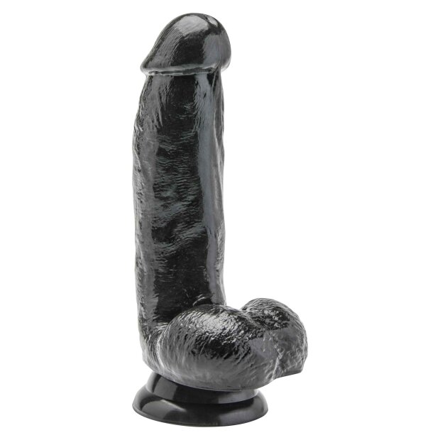 TOYJOY Dildo with Balls Realistisch Schwarz 15 cm