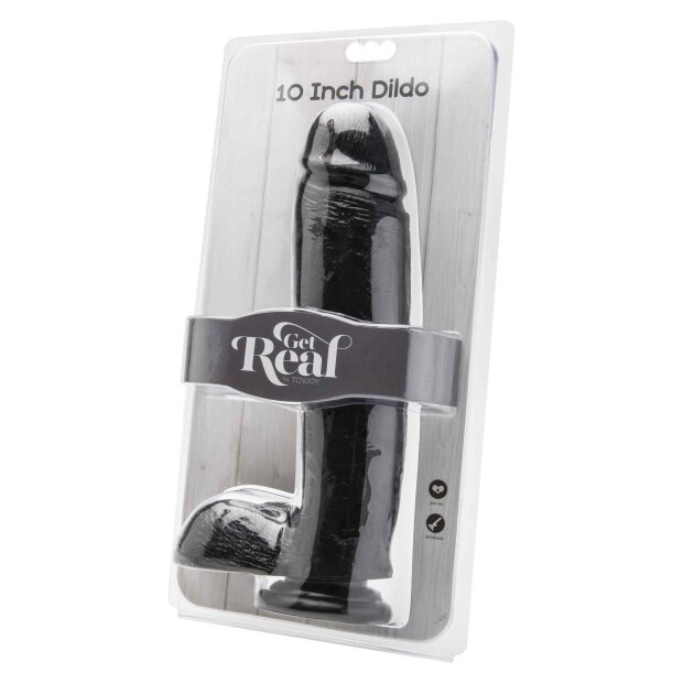 TOYJOY Dildo with Balls Realistisch Schwarz 25,5 cm