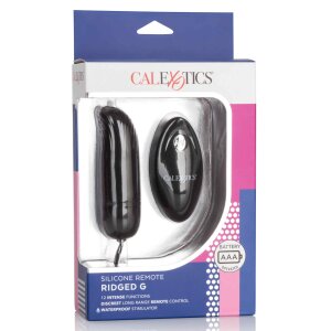 CalExotics Silicone Remote Ridged G Vibro-Ei Schwarz 9,5...