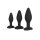 CalExotics Silicone Anal Exerciser Kit Analplugs Schwarz 3 Teilig