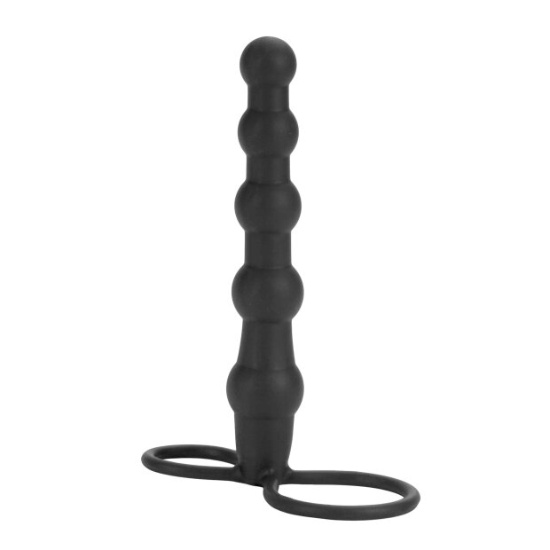 Silicone Beaded Double Rider Black