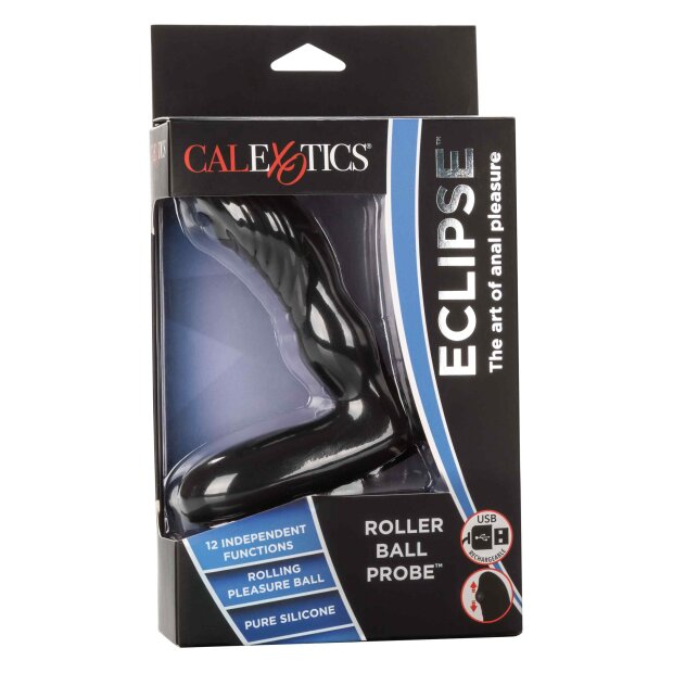 CalExotics Eclipse Roller Ball Probe Prostatamassager Schwarz ⌀ 3,25 cm