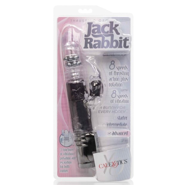 CalExotics Thrusting Orgasm Jack Rabbit Vibrator Schwarz 13,25 cm ⌀ 3,75 cm