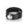 Leather 3-Snap Ring Black