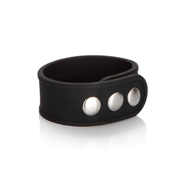 CalExotics Silicone Tri-Snap Erection Ring Penisring Schwarz ⌀ 2 cm