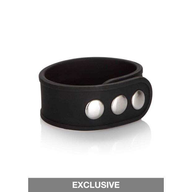 CalExotics Silicone Tri-Snap Erection Ring Penisring Schwarz ⌀ 2 cm