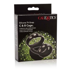 CalExotics Silicone Tri-Snap C&B Cage Penisring...