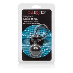 CalExotics Weighted Lasso Ring Cockring Schwarz ⌀ 4,5 cm