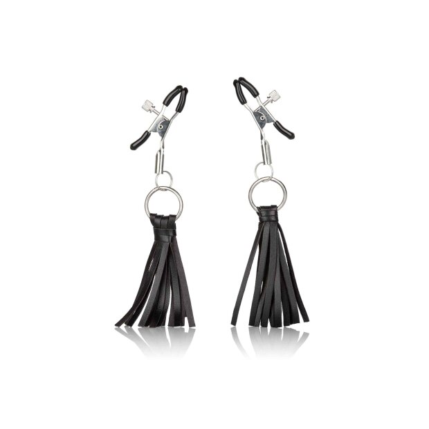 Playful Tassels Nipple Clamps Black