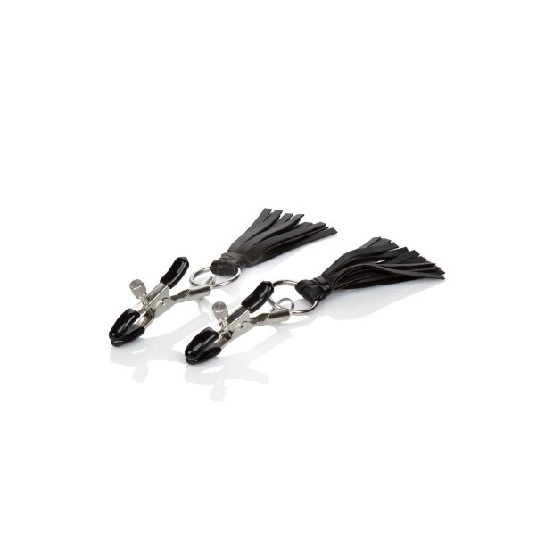 Playful Tassels Nipple Clamps Black