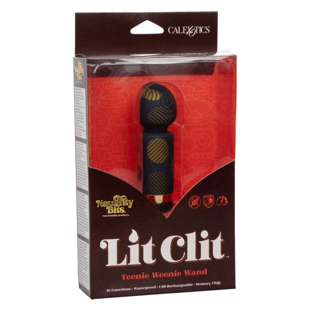 Lit Clit Teeny Weenie Wand Black
