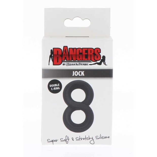 Soft Silicone Jock C-Ring Black