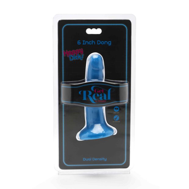 TOYJOY Happy Dicks Dong Dildo Blau 15 cm