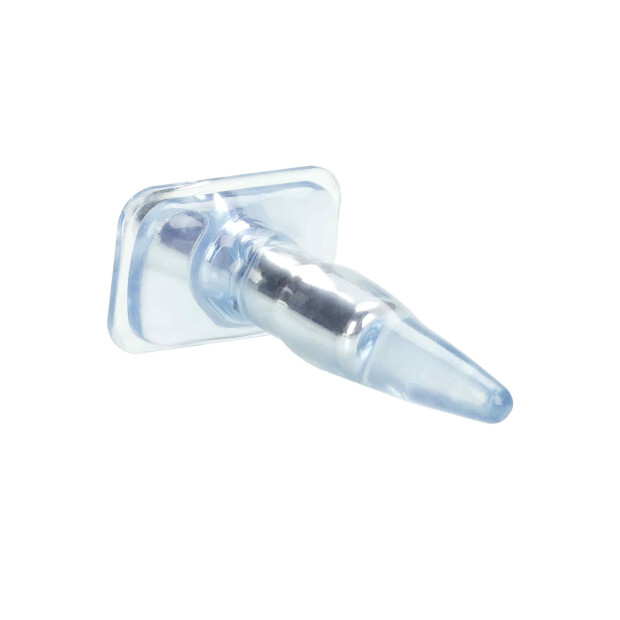 CalExotics High Intensity Vibro Tease Analplug Transparent ⌀ 2,5 cm