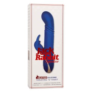 CalExotics Heated Thrusting G Rabbit Vibrator Blau 21,5...