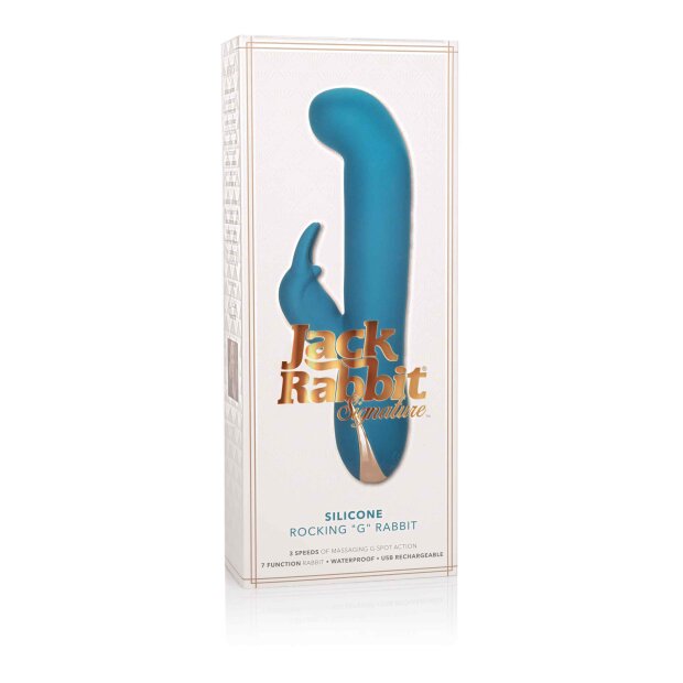 CalExotics Rocking G Rabbit Signature Vibrator Blau 12,75 cm ⌀ 5 cm