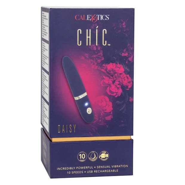 CalExotics Chic Daisy Blue Mini Vibrator Blau 10,75 cm