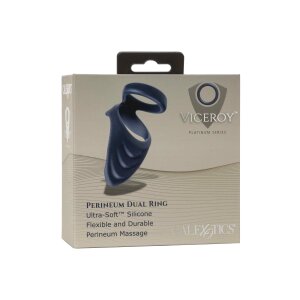 CalExotics Viceroy Perineum Dual Ring Penisring Blau ⌀...